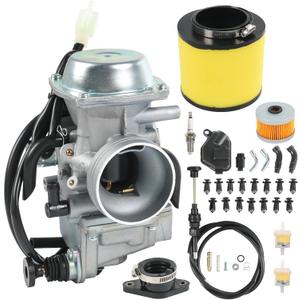 Carburetor Replacement For Honda TRX350 Rancher 350 2000-2006 TRX400 Foreman 1997-2004, Include Oil Filter, Air Filter, Choke Cable