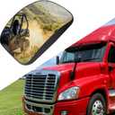 Hood Mirror Glass for 2008-2017 Freightliner Cascadia,Semi Trucks Freightliner Cascadia Accessories,Right/Passenger Side
