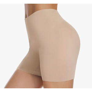 JOYSHAPER Slip Shorts for Under Dresses Women Seamless Boyshorts Panties Anti Chafing Underwear Shorts, M, Nude Beige