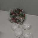 Dingion 8 Pieces Christmas Candle Candle Rings Set, 4 Christmas Votive Taper Holders Berry Ring with Pinecones and 4 Votive Taper Holders for Wedding Decor