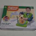 Pottery Wheel for Kids - Complete Pottery Painting Kit Arts and Crafts for Kids Ages 8-12 with 3 Pack Air Dry Clay Art Supplies Toys for Girls Boy Birthday Gift for 4 5 6 7 8 9 10 11 12+ (Green)