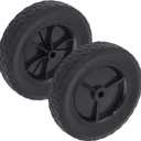 CheeMuii 8 Inch Push Mower Wheels 2 Pcs 8" Black General Wheels Replace for Craftsman 33958 Hus 532146248 Replace for MTD 734-04585 734-1780 for Oregon 72-108 for AYP 103670 103670X 107644X 146248
