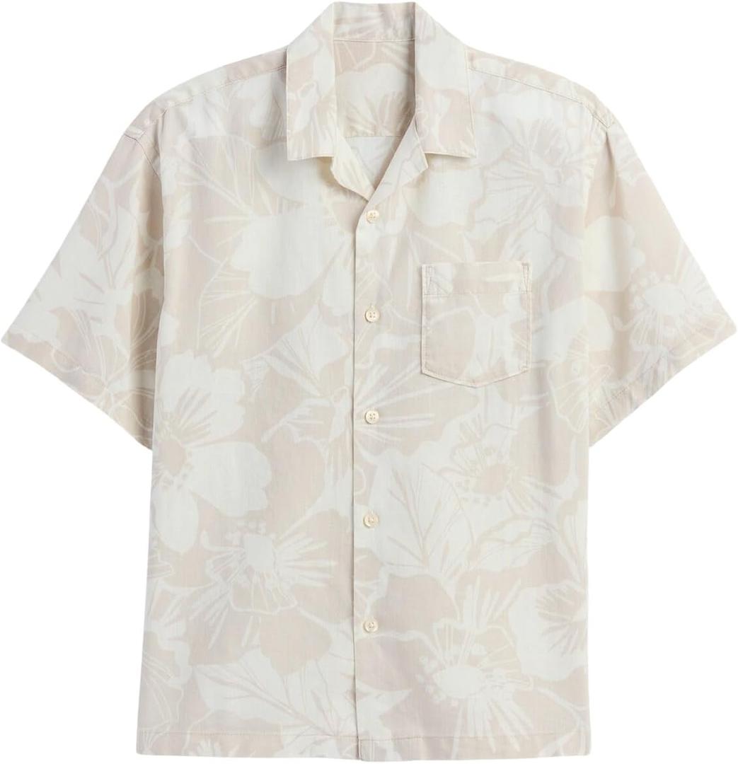 Gap Boys' Short Sleeve Linen Shirt (XX-Large)