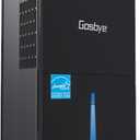 Gasbye 4500 Sq.Ft. 2025 Energy Star Dehumidifier for Basement with Drain Hose, Max 115 Pints/ D Dehumidifier for Large Room, [45dB Quiet Compressor], 1.7 Gallons Water Tank, Auto-restart, Black