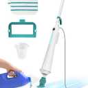 Professional Steam Mop Cleaner, 1300W Floor Steamer with Detergent Chamber, 25S Heat Up, Lightweight Steamer for Cleaning with 2 Washable Pads, Safe for Tiles, Upholstery, Carpet, Hardwood, Teal
