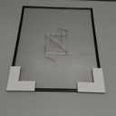 Americanflat 11x14 Floating Picture Frame with Shatter-Resistant Glass - Fits 8x10 Photos or Smaller - Slide-In Photo Frame - Fusion Float Collection - Floating Frames for Tabletop or Wall - Black