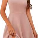 Bbonlinedress Women Cocktail Formal Wedding Dress Halter Evening Party Short Bridesmaid Holiday Prom Dresses for Teens 2026 (3X-Large, Blush)