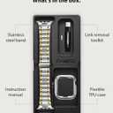 Fullmosa Bands Compatible with Apple Watch Band 41mm 40mm 38mm 46mm 49mm 45mm 44mm 42mm, Stainless Steel iWatch Band with Case for Apple Watch Series 11 10 9 8 7 6 5 4 3 2 1 SE3/2/1 Ultra3/2/1, 38mm 40mm 41mm, Silver and Gold