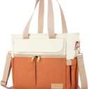 JOYHILL Lunch Bag for Women, Lunch Tote Leakproof Insulated Lunch Box with Shoulder Strap, Adult Reusable Lunch Cooler Tote Bags for Work Picnic Camping Beach (ORANGE)