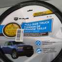 Plasticolor 006789R01 RAM Larger-Sized Truck Gray Ram Logo Steering Wheel Cover