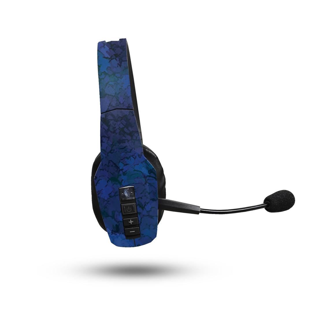 Skin Compatible with BlueParrott B450-XT Bluetooth Headset - Blue Ice - Premium 3M Vinyl Protective Wrap Decal Cover - Easy to Apply | Crafted in The USA by MightySkins