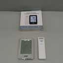 Indoor Outdoor Thermometer Wireless Weather Station External Thermometer Hygrometer Monitor with 330ft Range Remote Sensor, Battery Operated Backlit Display (Grey)