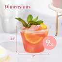 Prestee 500 Clear Plastic Cups - 9 oz Cocktail Cups for Parties and Events, Plastic Cocktail Glasses, Disposable Drinkware - Durable Drinkware, Bulk 500 Party Supplies, 500 Count