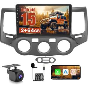 2+64GB Android 15 Car Radio for Kia Optima 2009 2010 / Magentis 2008-2010 (LHD) Wireless Carplay Android Auto, Realdio 9 Inch Touch Screen with Bluetooth, EQ, GPS, WiFi, FM/RDS Backup Camera