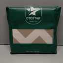 OTOSTAR Set of 4 Waterproof Throw Pillow Covers 20x20 Inch Farmhouse Geometric Square Pillow Cases for Couch Patio Furniture Balcony Garden Outdoor Decoration（Geometry70-Khaki）Pack of 2