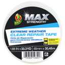 Duck Brand All Weather Indoor/Outdoor Repair Tape, Weatherproofing, Clear & UV Resistant, 1.88-Inch x 33.3-Yards, Single Roll, 281230