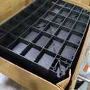 ELAFROS Large Heavy Duty Plastic Utility Cart Flat top 42.5 x 25 Inch - Work Cart Flat Shelves and Full Swivel Wheels Holds up to 550 lbs - 2 Tier Service Cart for Warehouse,Garage, Cleaning Black