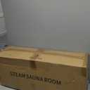 2 Person Sauna, Extra Large Sauna, Portable Steam Sauna Tent with 2 Steamers, 2 Folding Chair, 71x 49x 36, Black