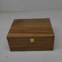 DRASTAR Wooden Keepsake Box, Large Acacia storage box with a Hinged Lid, Memory treasure box for Crafts and Photo Storage
