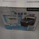 EUHOMY Countertop Ice Maker Machine with Handle, 26lbs in 24Hrs, 9 Ice Cubes Ready in 6 Mins, Auto-Cleaning Portable Ice Maker with Basket and Scoop, for Home/Kitchen/Camping/RV. (Black) (11.57"D x 11.42"W x 8.74"H, Black)