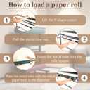 Large Paper Roll Dispenser, Dispenser Rack and Cutter, for 36” Craft