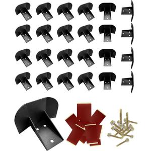 Snow Guards Snow Stops for Metal Steel Roof, Stop from Sliding Off Your Metal Roof, with Adhesive Gasket and Screws 25 Pack