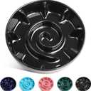 Ceramic Slow Feeder Dog Bowls for Small Medium Breed, 1.5 Cup Slow Feeding Dog Food Dishes, Slow Eating Bowl for Fast Eater Interactive Puppy Puzzle Bowl Anti-Gulping Non-Slip Dishwasher Safe