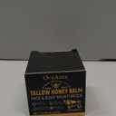 Beef Tallow for Skin, Beef Tallow for Face, Hydrating Tallow Balm with Raw Honey and Beeswax, Grass-Fed Beef Tallow & Raw Wild Honey Blend, Body & Face Moisturizer, Natural Formula, Light Scent, 120 G