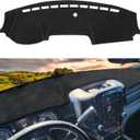 Dash Cover Compatible with Dodge RAM 1500 2500 3500 2019-2023 2024 2025 Dash Pad Dashboard Mat Carpet Protector (Not Fit for Classic) (Black)