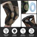 NEENCA Professional Knee Brace for Pain Relief, Medical Knee Support with Patella Pad & Side Stabilizers, Compression Knee Sleeve for Meniscus Tear, ACL, Joint Pain, Runner, Workout - FSA/HSA APPROVED (Large)