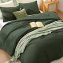 WRENSONGE Twin/Twin XL Comforter Set - 2 Pieces Deep Forest Comforter Prewashed Soft Lightweight for All Seasons,Fluffy Down Alternative Twin XL Comforter with 1 Pillow Sham