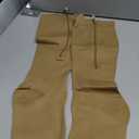 Compression Socks Stretchy Zipper Leg Support Open Toe Knee Stockings Unisex (3 Pairs)(L/XL) (Skin)