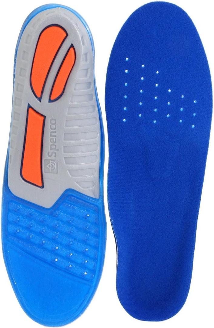 Spenco Total Support Gel Shoe Insoles, Women's 9-10.5/Men's 8-9.5