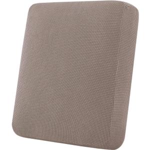 Flamingo P Super Stretch Couch Cushion Cover 1 Pack Individual Seat Slipcover with Elastic Bottom, Machine Washable Furniture Protector (1 Seat Cushion Cover, Taupe)