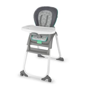 Ingenuity Full Course 6-in-1 High Chair - Baby to 5 Years Old, 6 Convertible Modes, 2 Dishwasher Safe Trays - Astro, 13108