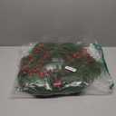 Hollyone 6FT Norfolk Pine Garland Real Touch Winter Pine Garland with Red Berry Christmas Garlands Artificial Greenery for Table Mantle Wall Indoor Outdoor Mantle Holiday Christmas Home Decor