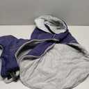 Lelepet Warm Dog Coat Waterproof Dog Jacket for Large Dogs Reflective Fleece Vest with Adjustable Buckle Hook & Loop Windproof Cold Weather Coats for Small Medium Large Dogs, Navy Blue, L