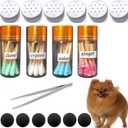 Dog Scent Work Starter kit, Birch, Clove vetiver Flavour Scent Training kit, Nose Work, Dogs scentwork Pure Oil-Jars Sets (4 Jars+6 Magnetic Box)