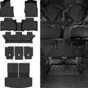 Custom Fit Floor Mats for Ford Explorer (7 Seats) 2020-2026, All Weather TPE Floor Liners with Trunk Mat & Backrest Protectors, Odorless Full Set Interior Accessories