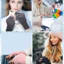 6 Pairs Fingerless Warm Gloves with Thumb Hole Cozy Half Fingerless Driving Gloves Knit Mittens for Men, Women