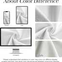 Naturoom White Linen Shower Curtain, Cloth Textured Fabric Shower Curtain Set with Hooks, Simple Elegant Modern Farmhouse Country Ultra Thick Bath Curtains for Bathroom,Water Repellent,72x72
