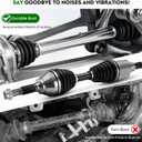 Front Left CV Axle Shaft Assembly Fit for Chevy Blazer 19972004, S10 19972004, GMC Sonoma/Jimmy, Isuzu Hombre 19982000 & Oldsmobile Bravada 19972001 (4WD/AWD Only, Without ZR2), Driver Side