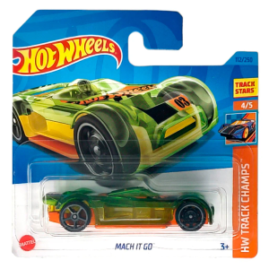 Hot Wheels - Mach It Go Clear Green (SC) HW Track Champs
