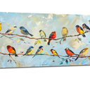 Canvas Large Wall Art for Living Room - Tree Bird Animal Pictures Nature Scenery Landscape - Flower Canvas - Nordic Minimalist Modern Artwork Prints - 60"x30