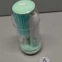 Electric Bottle Brush Cleaner, Portable Electric Baby Bottle Brush Cleaner for Travel, Rechargeable Travel Bottle Cleaner Kit with Nipple & Straw Brush, Perfect Mom Essentials After Birth Gift, Green (Round Model for Home Use)