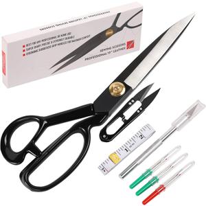 Professional Tailor Scissors 10 inch - Heavy Duty Sewing Fabric Scissors for Leather Cutting Industrial Sharp Shears Home Office Artists Students Tailors Dressmakers