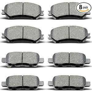 D1415 D1737 4pcs Front Rear Ceramic Brake Pads Sets Fit For 2014 2015 2016 2017 2018 2019 For Nissan Rogue,2017 2018 2019 For Nissan Rogue Sport