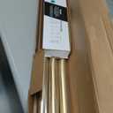 BlastHome Luxury 10 ft Custom Curtain Rod – 1 1/ 4" Large Diameter – Premium Brackets & Endcaps – Nonadjustable Rods Connect for a Seamless Look – Brushed Gold Finish