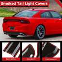Tail Light Cover Smoked Tail Light Guard Fit for 2015-2024 Dodge Charger
