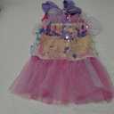 Meland Mermaid Dress - Little Mermaid Costume with Bag for Girls 3-10, Princess Dress Up for Birthday Gift, Halloween Costume